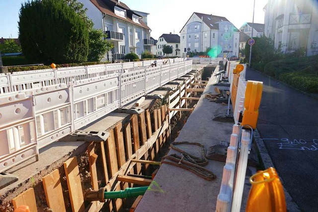 bers Wrmenetz, hier der Bau 2019 in ...ormierten sich rund 70 Hauseigentmer.  | Foto: Ingrid Bhm-Jacob