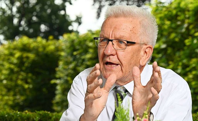 Baden-Wrttembergs Ministerprsident Winfried Kretschmann  | Foto: Bernd Weissbrod (dpa)