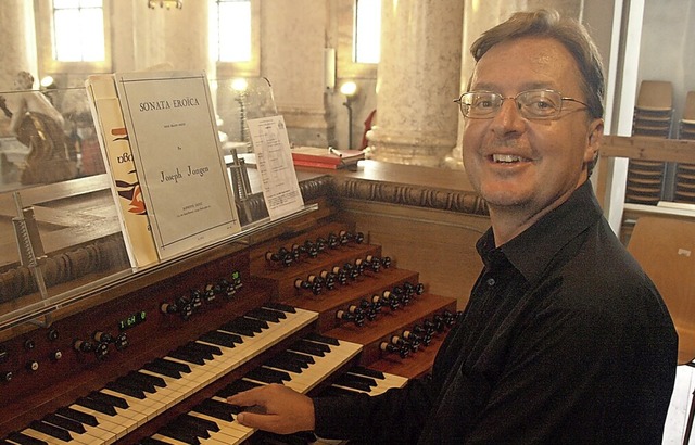 Inspiriert vom St. Blasier Dom und des...tockholmer Organist Mathias Kjellgren.  | Foto: Karin Stckl-Steinebrunner