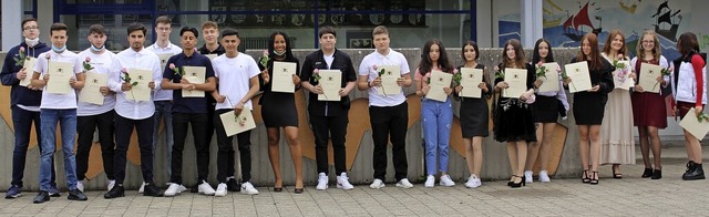 Abschlussklasse der Werkrealschule der Mathias-von-Neuenburg-Schule  | Foto: Cordula Hoffmann