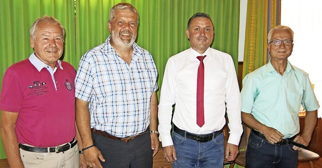 Michael Scharf (Zweiter von links) wur...d Alexander Graf (Zweiter von rechts).  | Foto: Erhard Morath