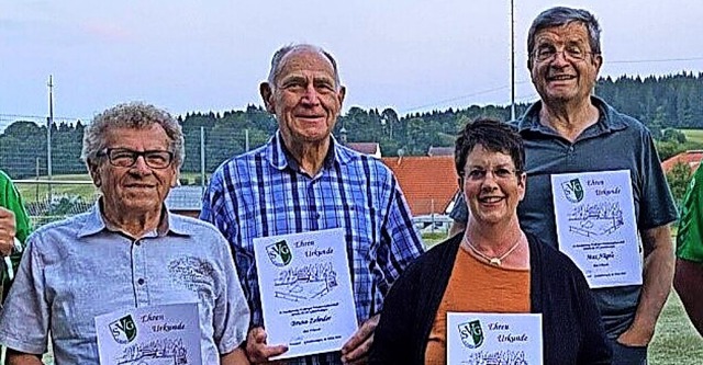 Geehrt wurden  beim SV Gndelwangen f...o Zehnder, Sonja Jehle und Max Ngele.  | Foto: Juns Schbel