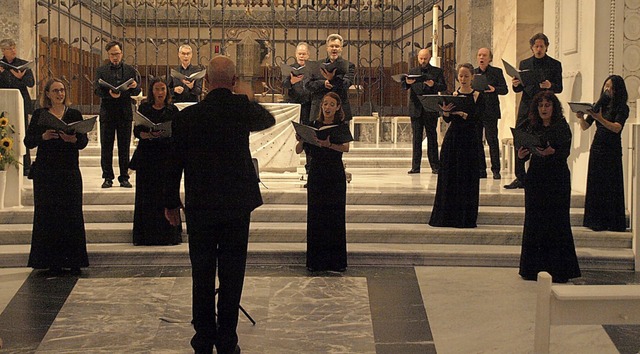 Im ersten Chorkonzert der Saison im Do...gart Chormusik aus England und Irland.  | Foto: Karin Stckl-Steinebrunner