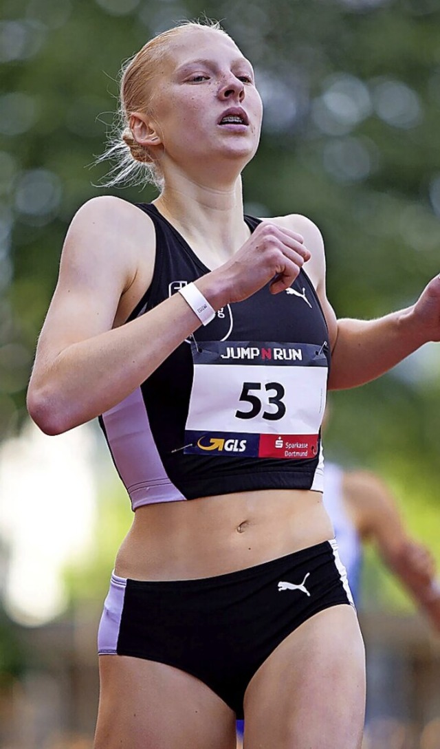 Tempo gemacht und klar gewonnen: Jolanda Kallabis (FT 1844 Freiburg)  | Foto: BEAUTIFUL SPORTS/R. Schmitt via www.imago-images.de