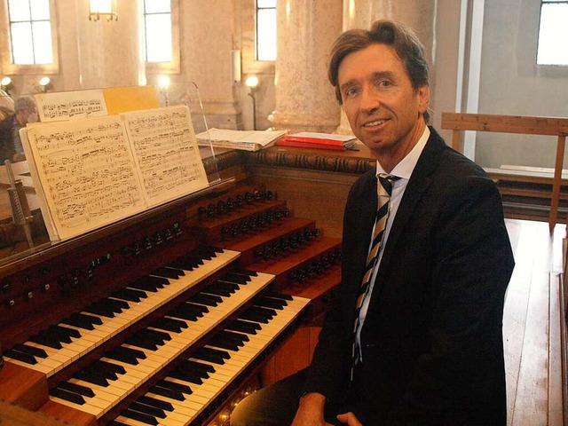 Organist Jean-Christophe Geiser aus Lausanne  | Foto: Karin Stckl-Steinebrunner