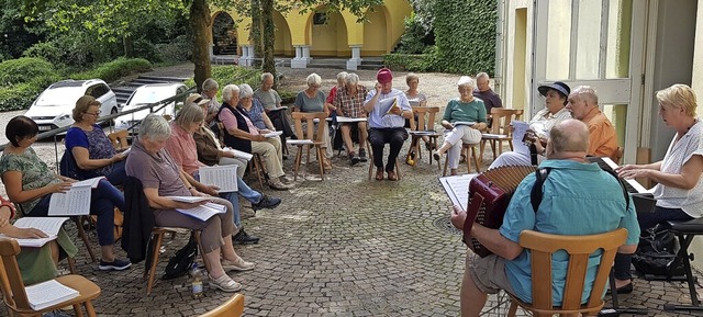 25 Gste sind zum Singen, organisiert ...tadtseniorenrat Laufenburg, gekommen.   | Foto: Dieter Hhnel