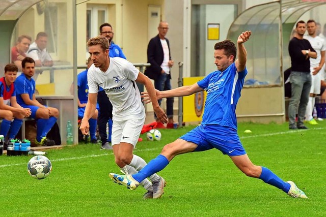 Der FC Heitersheim, hier mit Abwehrspi...didat in der neuen Bezirksliga-Saison.  | Foto: Daniel Thoma