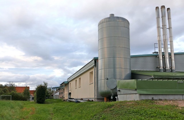 Auf der nrdlichen Seite der Heizzentr...Pelletheizanlage samt Brennstofflager.  | Foto: Stefan Limberger-Andris