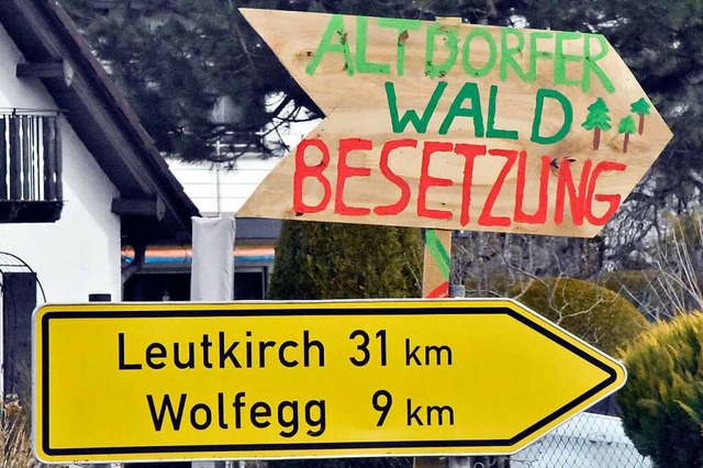 Andernorts gab es wegen Rodungsplnen fr den Kiesabbau schon Waldbesetzungen.  | Foto: Stefan Jehle