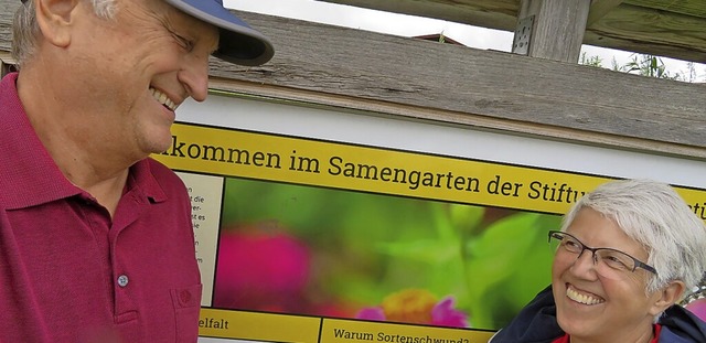 Hanspeter Hauke und Maria Steinmetz-He...tens der Samenstiftung in Eichstetten.  | Foto: privat