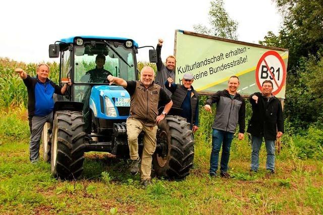 Landwirte protestieren gegen B 31