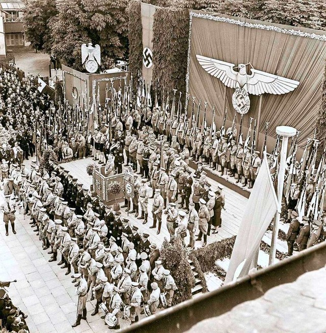 Der NS-Kreisparteitag im Juni 1939 war...eranstaltung auf dem Neuen Marktplatz.  | Foto: Stadtarchiv Lrrach