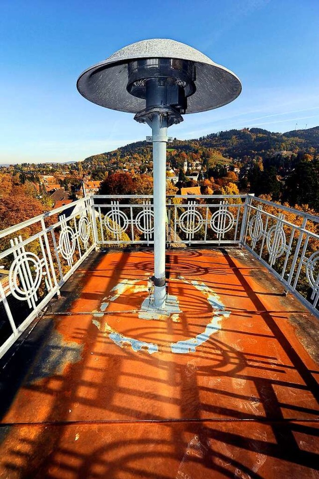 Eine von 66: Die Sirene auf dem Dach des Friedrich-Gymnasiums in Herdern  | Foto: Thomas Kunz