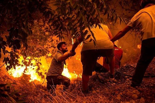 Dörfer, Wälder, Felder: Brände in Griechenland wüten verheerend