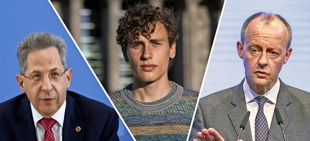 Gelten als polarisierend: der Ex-Verfa... Blasel und Friedrich Merz (von links)  | Foto: Stefan Boness/Bildgehege/Michael Kremer/ (imago)