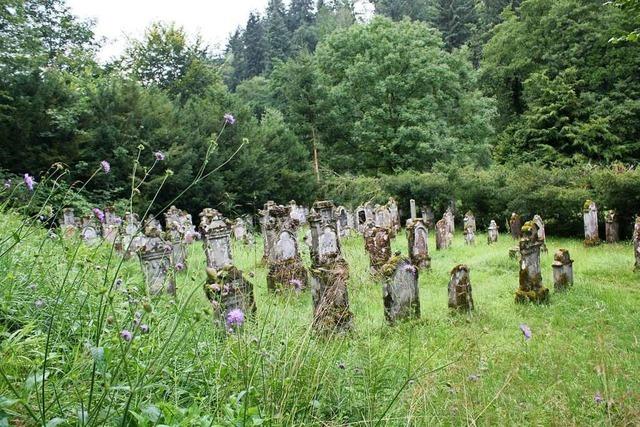 Der jdische Friedhof in Sulzburg stammt aus dem 18. Jahrhundert