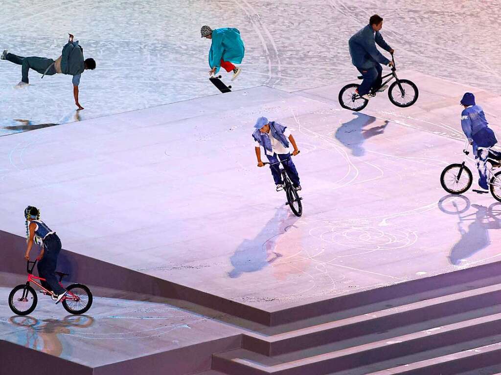 BMX-Fahrer, Skateboarder und HipHop-Tnzer zeigen ihr Knnen.