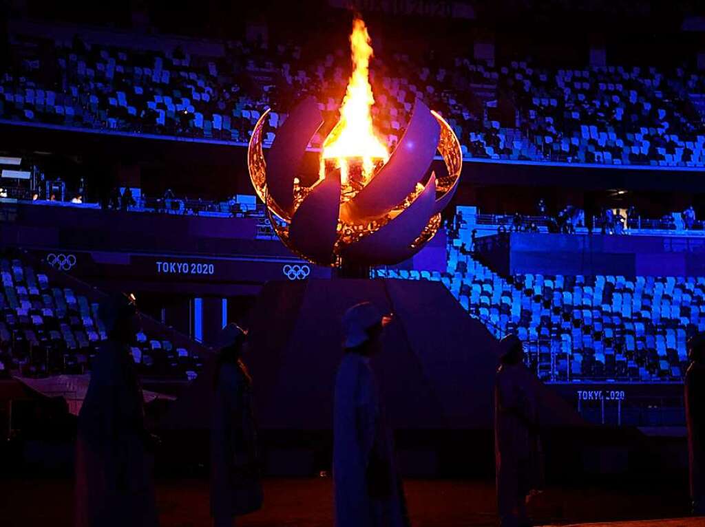 Noch brennt das Olympische Feuer.