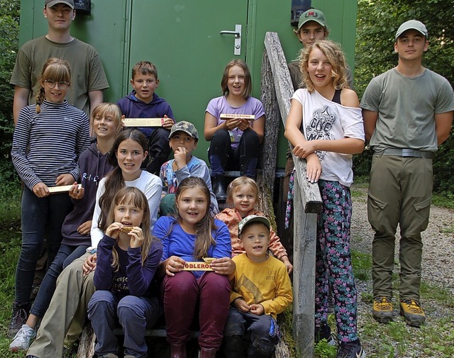 Im  Adelhausener Ferienprogramm ging es mit Jungjgern auf die Pirsch.  | Foto: Petra Wunderle