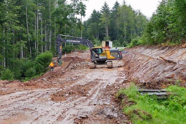 Strae durch die Wutachschlucht wird saniert, weil der Hang rutscht