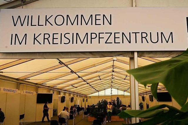 Kreisimpfzentrum in Lörrach verkürzt seine Öffnungszeiten
