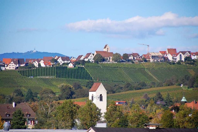 tlingen liegt rund 80 Meter hher als die brige Stadt.  | Foto: Hannes Lauber