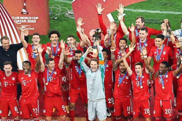 Soooooo viele Titel, soooooo berlegen... Gewinn der Club-WM im April  in Katar  | Foto: Mahmoud Hefnawy (dpa)