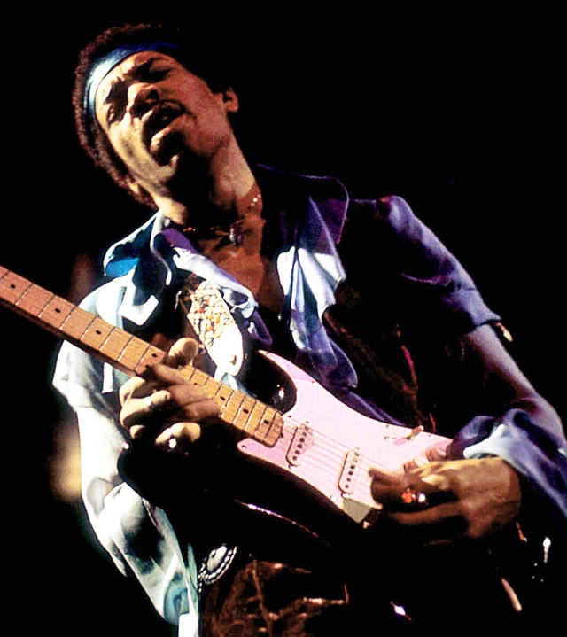 Jimi Hendrix kaufte sich eine Gitarre ...htshnder und drehte diese einfach um.  | Foto: imago stock&people via www.imago-images.de