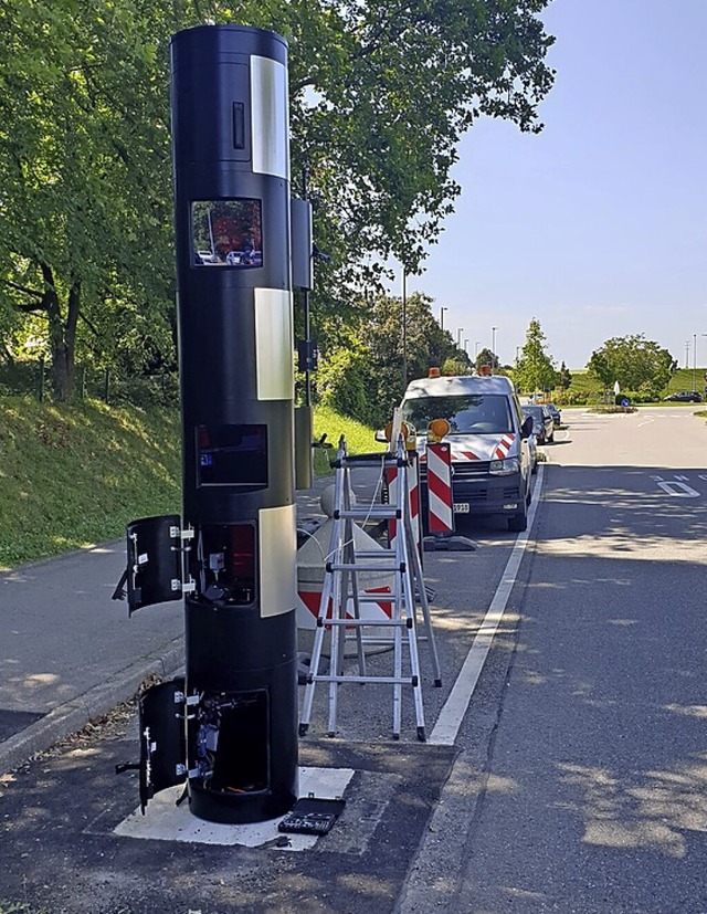 Neue Blitzer an Thermenallee und Basler Strae.   | Foto: Frank Schoch