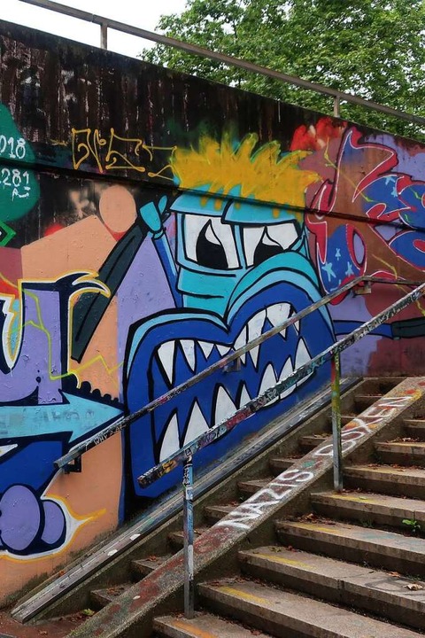 Gruseliges Graffiti-Monster  | Foto: Lola Galli