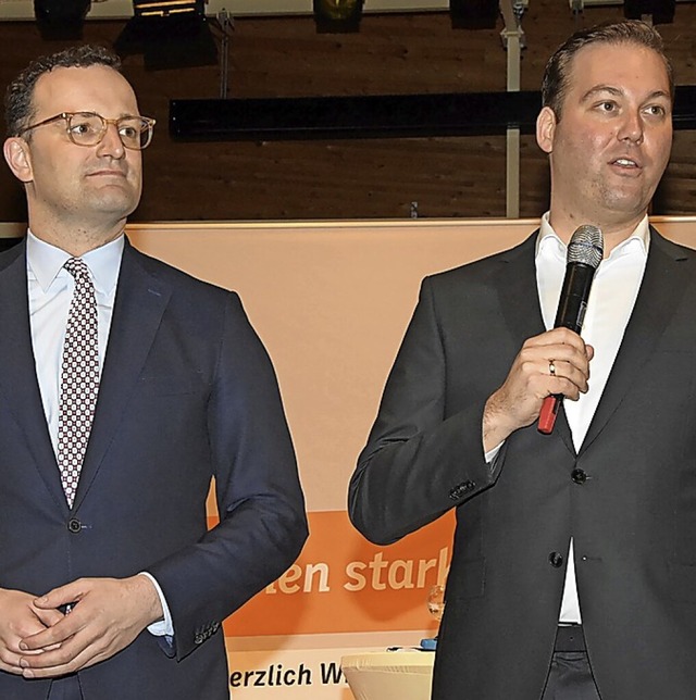 2019 war Jens Spahn (links) in Hchens...m 20. August kommt er nach Albbruck.    | Foto: suedkurier