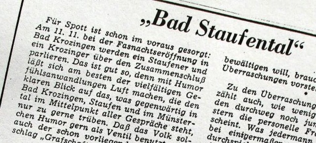 In der  BZ wurden 1970  diverse Kombinationsvarianten lebhaft diskutiert.  | Foto: REPRO: Manfred Lange