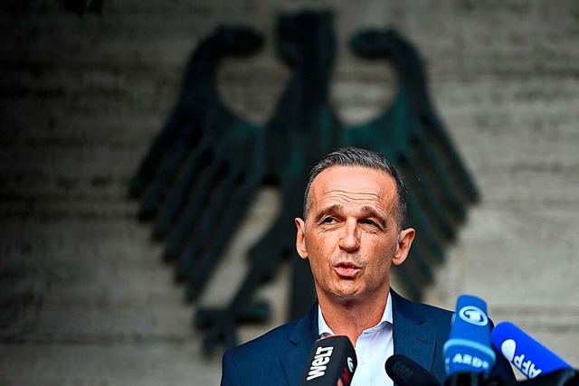 Heiko Maas (SPD), Auenminister, kommt...in Afghanistan vor das Auswrtige Amt.  | Foto: JOHN MACDOUGALL (AFP)