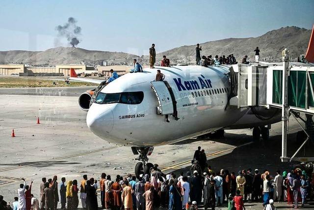 Chaotische Szenen und Todesflle am Flughafen von Kabul