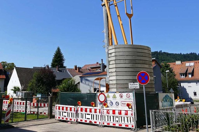 Diverse Baustellen im Oberstdte in Wa...rkehr, hier: Bauen in der Kandelstrae  | Foto: Sylvia Sredniawa