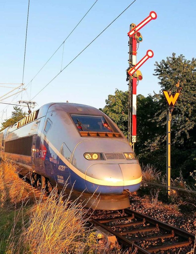 Ein TGV in Neuenburg  | Foto: Heinz Gttlich