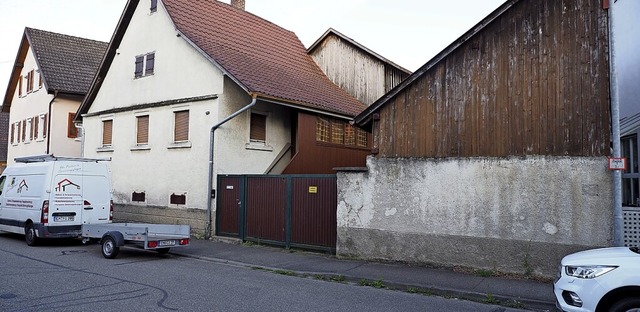 Das Anwesen Bahlinger Strae 17 soll f... Parker sind dem Gemeinderat zu viel.   | Foto: Michael Haberer