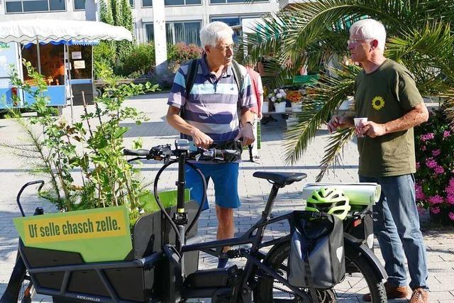 Wie Gerhard Zickenheiner mit dem Lastenrad die Basis erreichen will