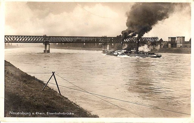 1908 sah man bei Neuenburg erstmals Rh...fer den Strom hinauf gen Basel ziehen.  | Foto: Stadtarchiv Neuenburg