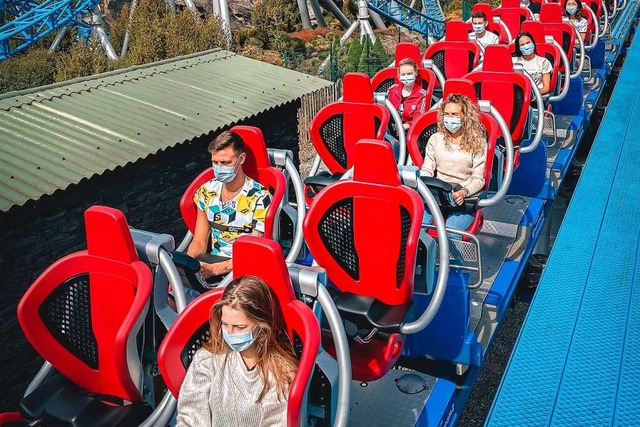 Im Europa-Park herrscht Maskenpflicht.  | Foto: Europa-Park