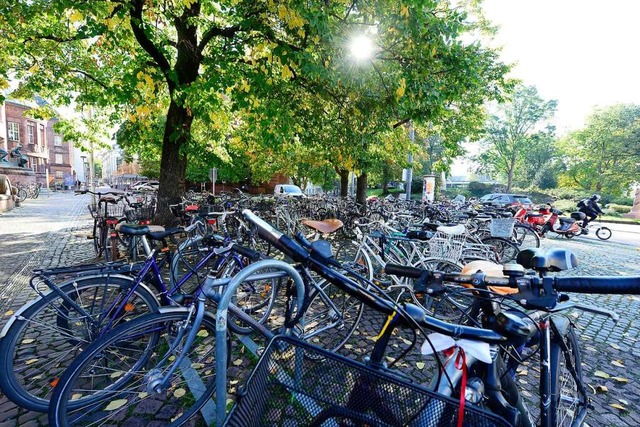 Immer voll: Freiburgs Fahrradparkpltze  | Foto: Ingo Schneider