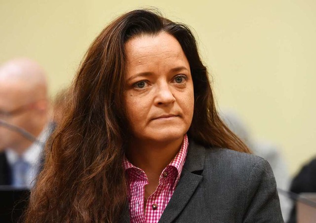 Beate Zschpe, Mittterin der Neonazi-Zelle NSU  | Foto: Tobias Hase (dpa)