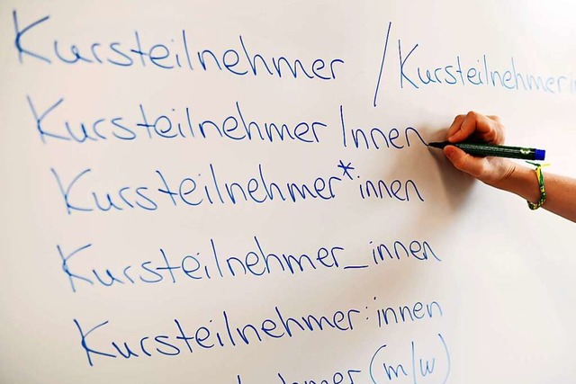 Alle Menschen sichtbar machen: Hochsch...n Sprache verwirklichen. (Symbolbild).  | Foto: Uli Deck (dpa)