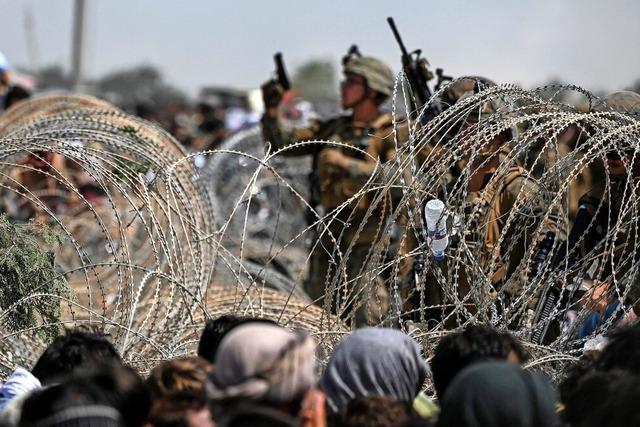 Verzweiflung am Flughafen von Kabul