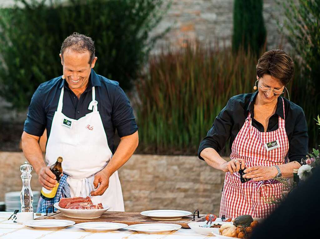 Dazu gab es tolle Grill-Rezepte von der Metzgerei Feit.