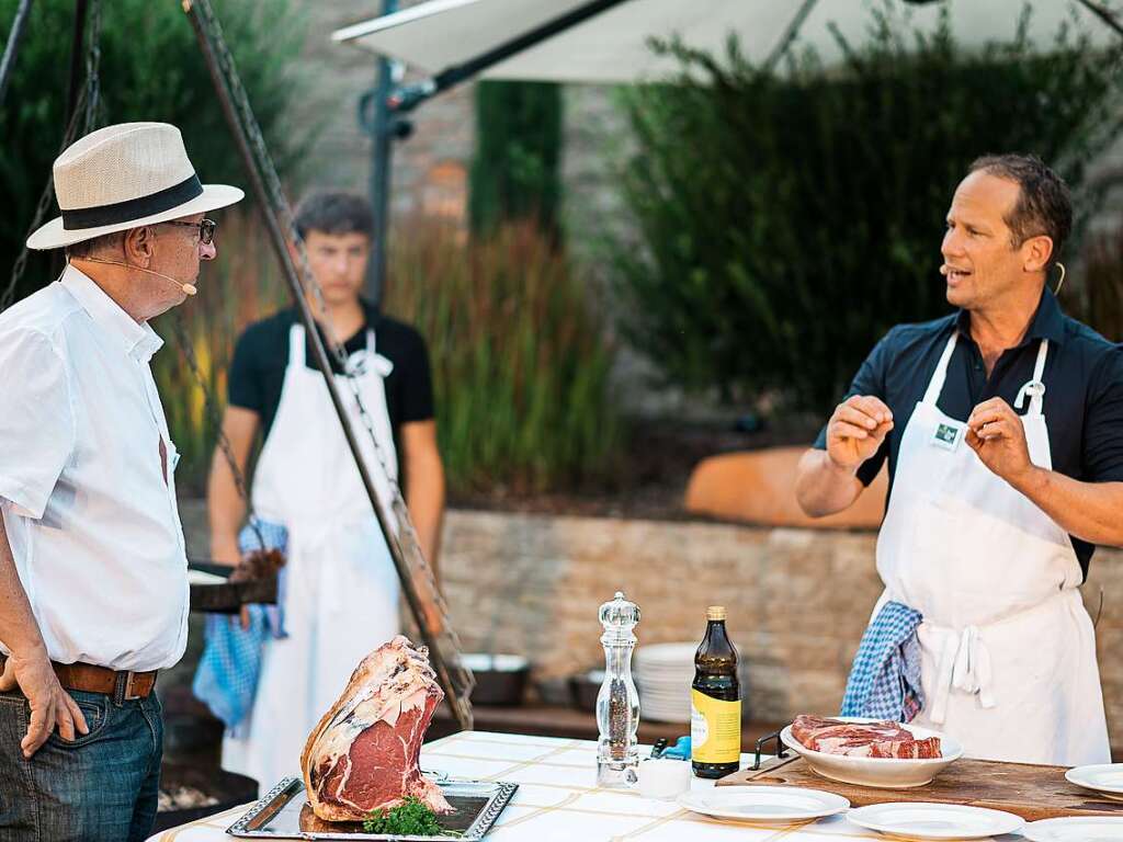 Dazu gab es tolle Grill-Rezepte von der Metzgerei Feit.