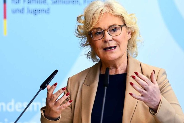 Bundesjustizministerin Christine Lambrecht (SPD)  | Foto: Britta Pedersen (dpa)