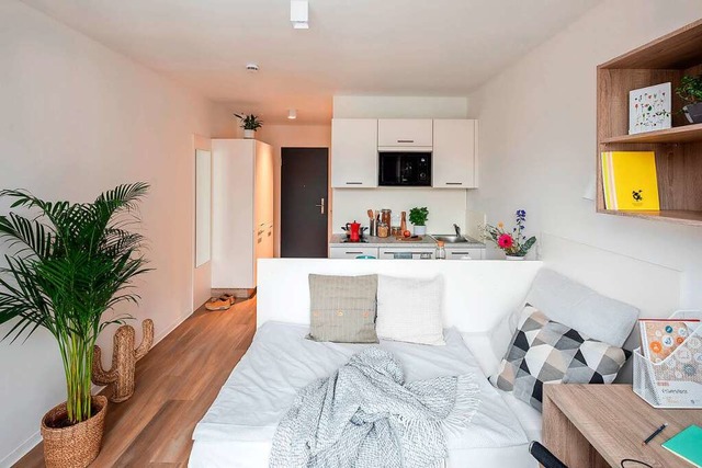 Die Einrichtung in den Apartments ist modern und praktisch.  | Foto: Marina Geckeler