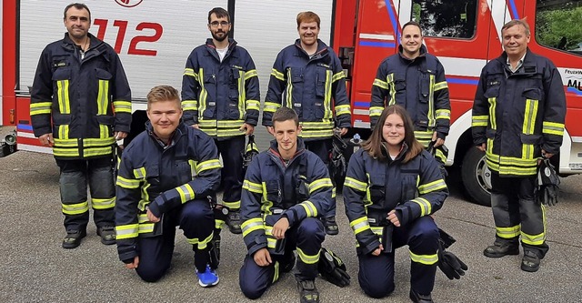 Gleich mehrere Ehrungen gab es bei der...nderem fr 65-jhrige Mitgliedschaft.   | Foto: Feuerwehrabteilung Hnner