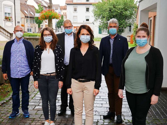 Michael Fritz, Carina Wanowski, Alexan...chschulen Bad Sckingen und Wehr vor.   | Foto: Michael Gottstein